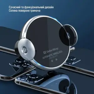 Бездротовий зарядний пристрій ColorWay AutoSense Car Wireless Charger 15W Black (CW-CHAW039Q-BK) UA