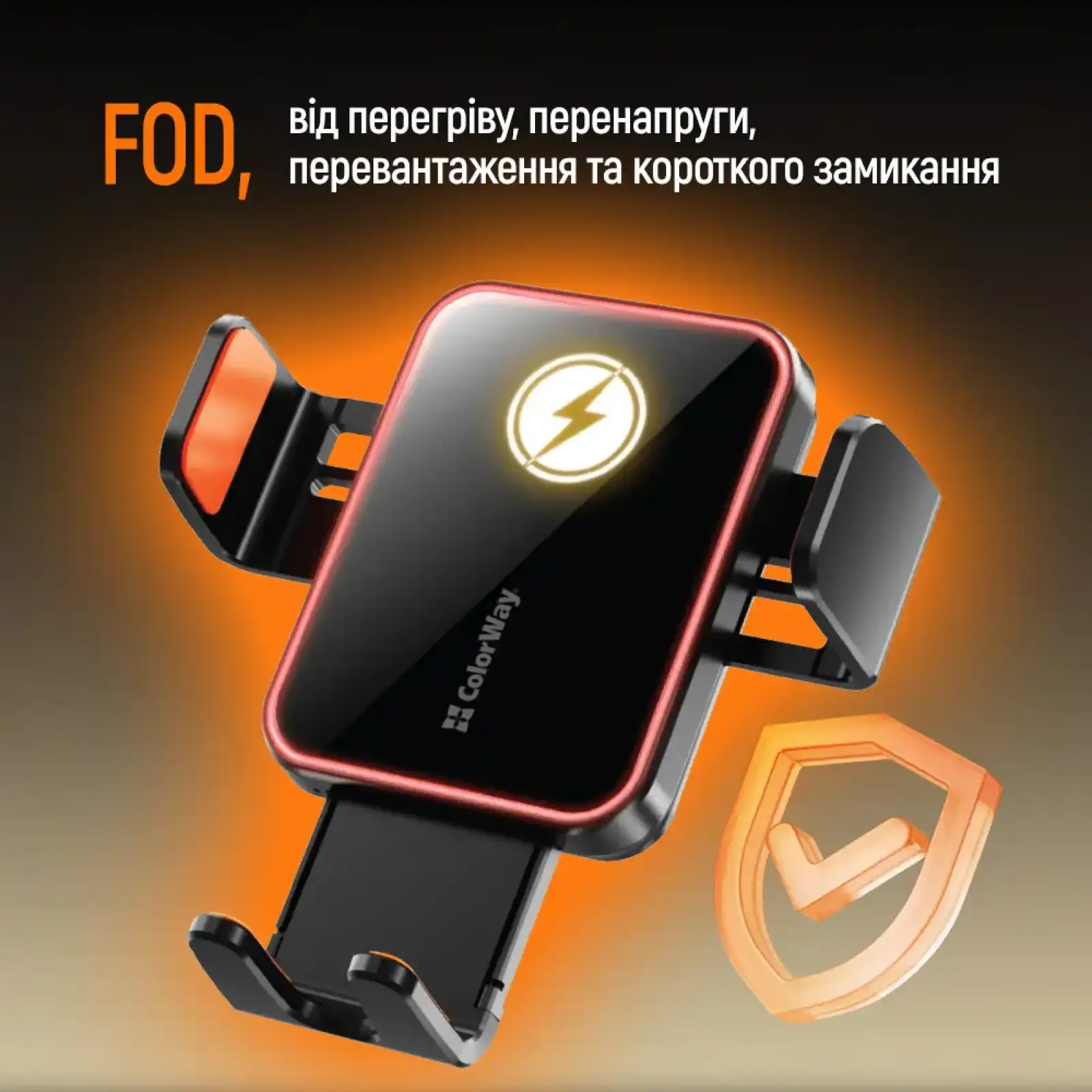 Беспроводное зарядное устройство ColorWay Ultra-mini 15W Black (CW-CHAW069Q-BK) UA