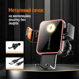 Беспроводное зарядное устройство ColorWay Ultra-mini 15W Black (CW-CHAW069Q-BK) UA