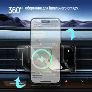 Беспроводное зарядное устройство СolorWay FlameGrip 15W Black (CW-CHAW070Q-BK) UA
