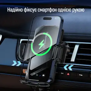 Беспроводное зарядное устройство СolorWay FlameGrip 15W Black (CW-CHAW070Q-BK) UA