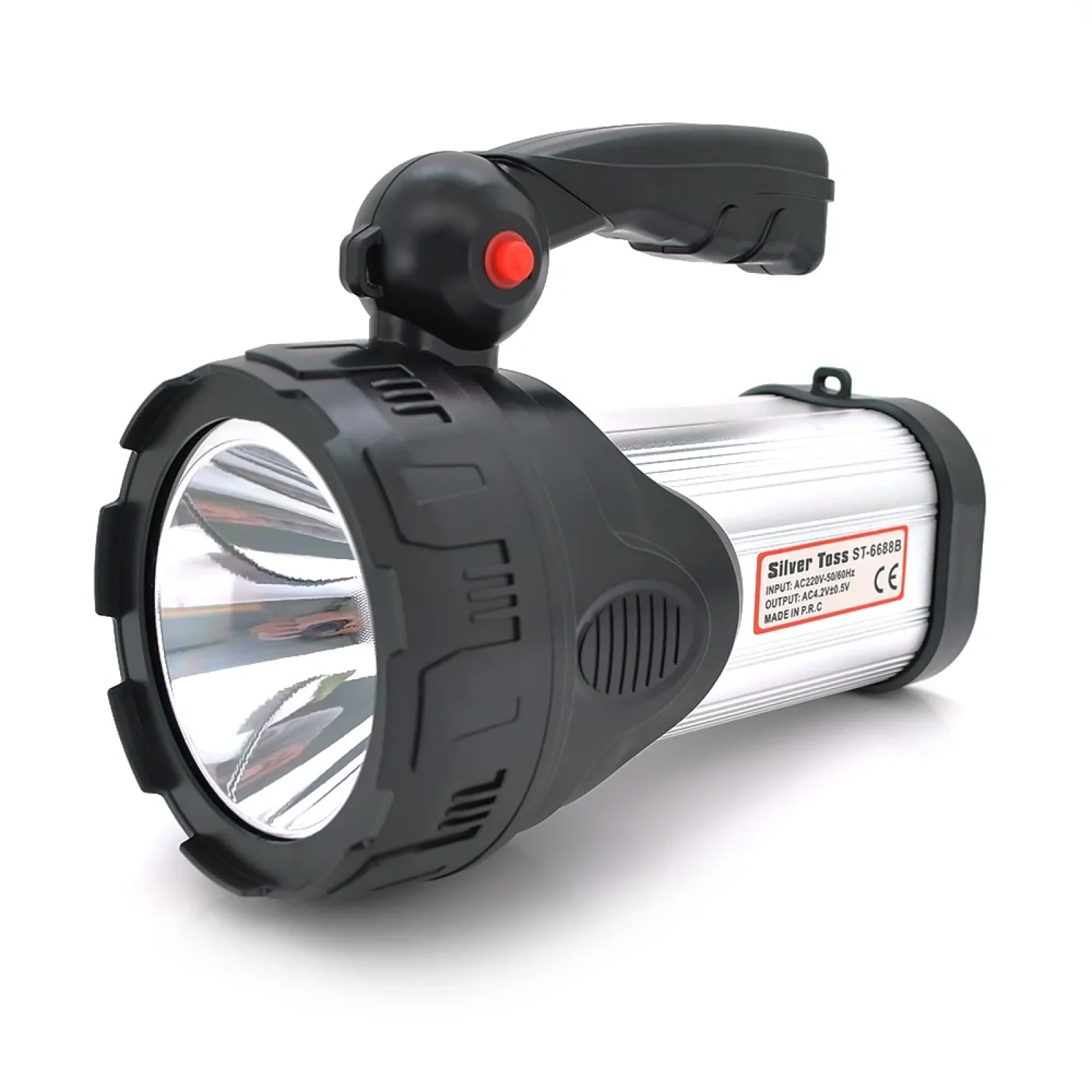 Ліхтарик переносний Voltronic Silver Tools ST-6688, 1+3 режими(1+28Led), вбудований акум, корпус пластмасс, СЗУ, Box (ST-6688/28913) UA