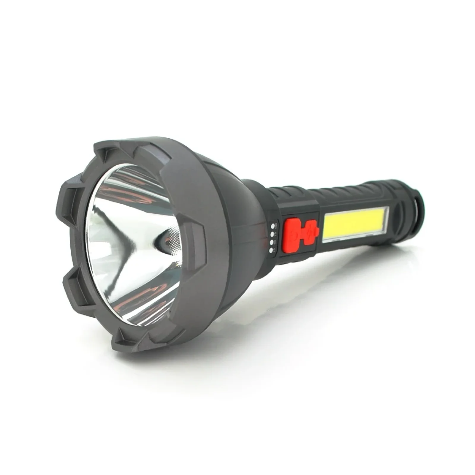 Ліхтарик переносний Voltronic ZJ-05+Solar, 3+1 режим, вбудований акум, корпус міцний пластмас, USB кабель, Box (ZJ-05+Solar/28952) UA