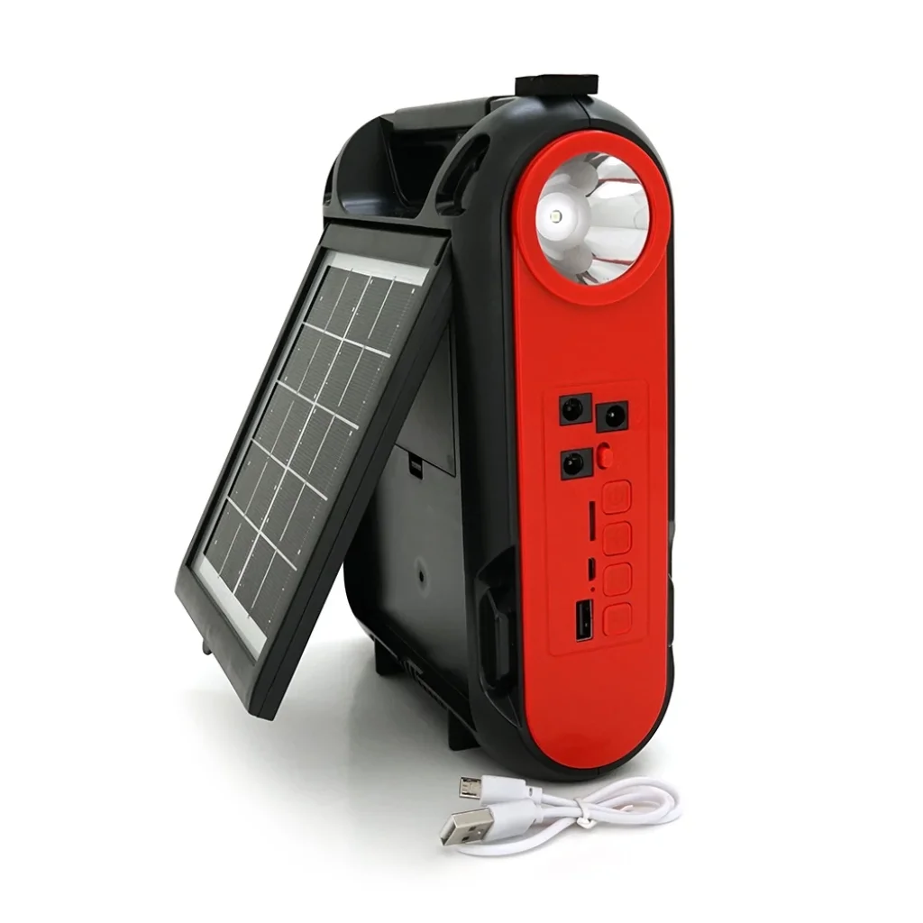 Переносной фонарь Voltronic JY-108+Solar+Радио, 2 режима, встроенный аккум, 3 лампочки, Box (JY-108+S/29338) UA