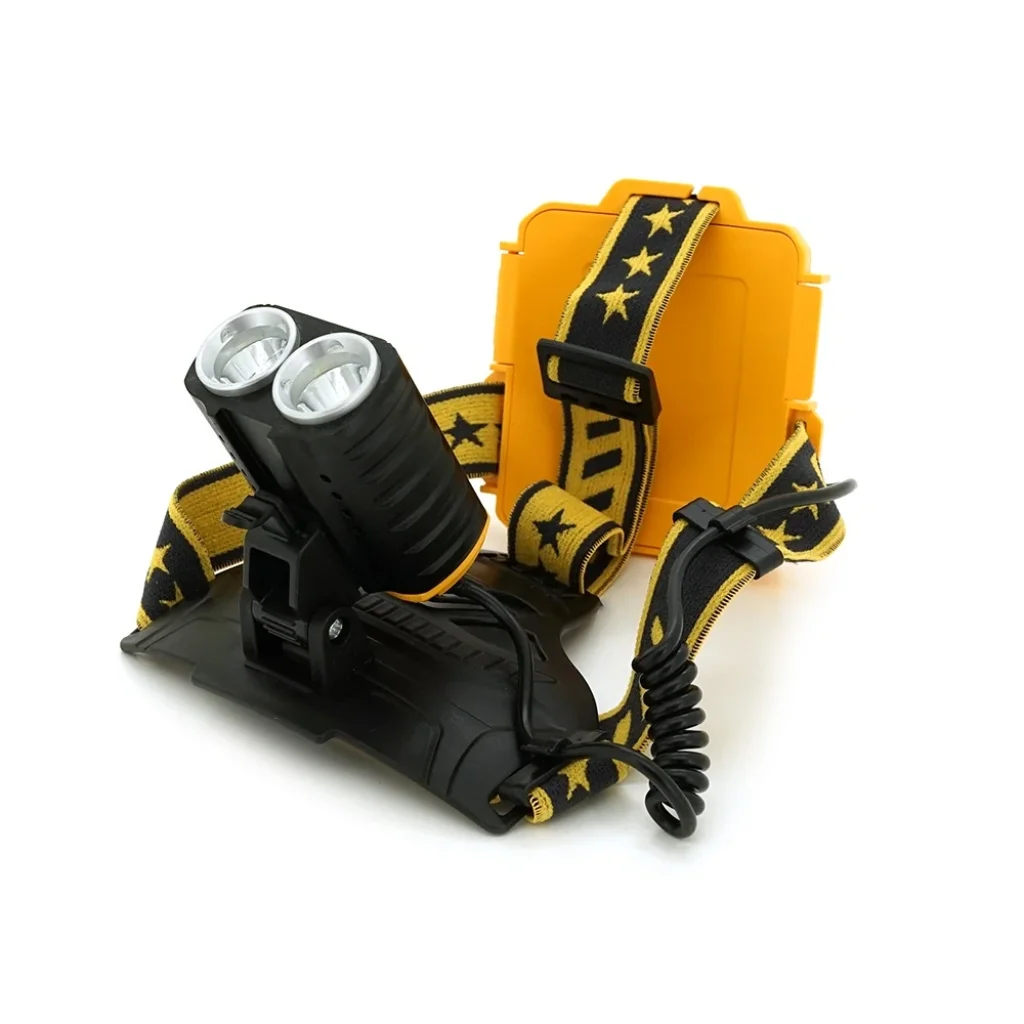 Налобный фонарик Bailong W-647 2*P50, Q5 Cree, 3 реж., Zoom, корпус- пластик, водостойкий, ударостойкий, 3*18650 аккумулятор СЗУ+ АЗУ, BOX (W-647/2*P50/25701) UA