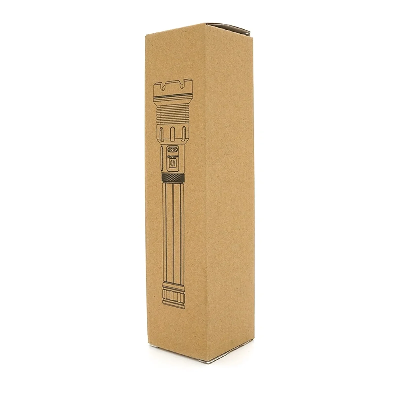 Ліхтарик ручний Voltronic XHP90, 45W, бічний світлодіод, 7 режимів, ZOOM,2х18650/6200mah, Black, IP40, кабель USB- Type-С, 260х60х35мм, BOX (28601) UA