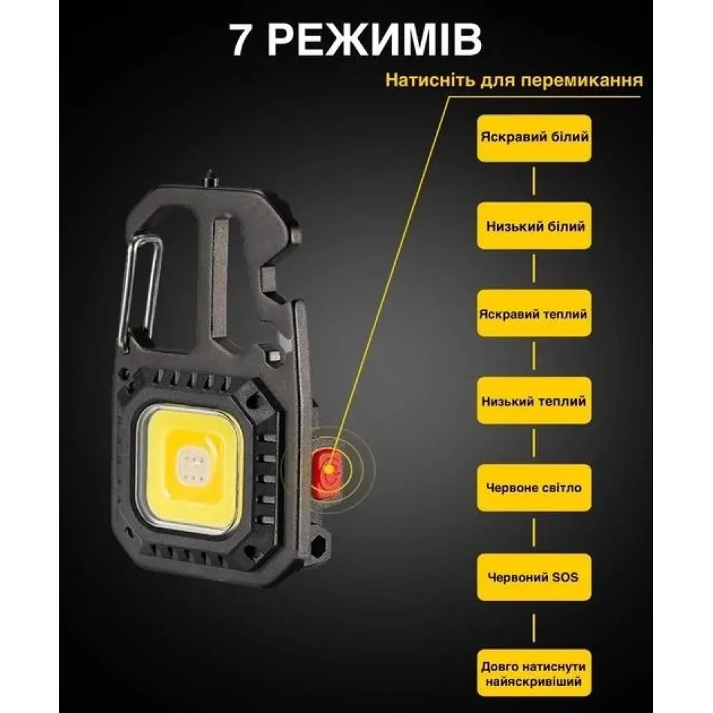 Ліхтар кишеньковий з викруткою Optima Mini Cob 700 (OP-Mini COB700) UA