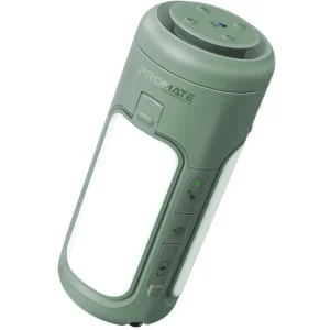 Фонарик кемпинговый Promate с Bluetooth колонкой и встроенным повербанком на 6000 мАч Green (campmate-4) UA