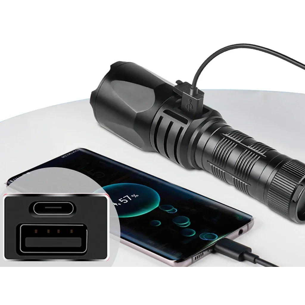 Ліхтарик-повербанк Sandberg Survivor Torch Powerbank 5000 mAh XHP160LED USB-C 18W (420-89) UA