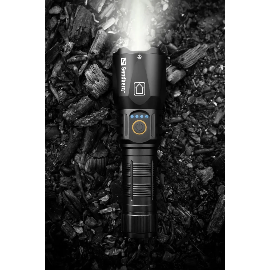 Ліхтарик-повербанк Sandberg Survivor Torch Powerbank 5000 mAh XHP160LED USB-C 18W (420-89) UA