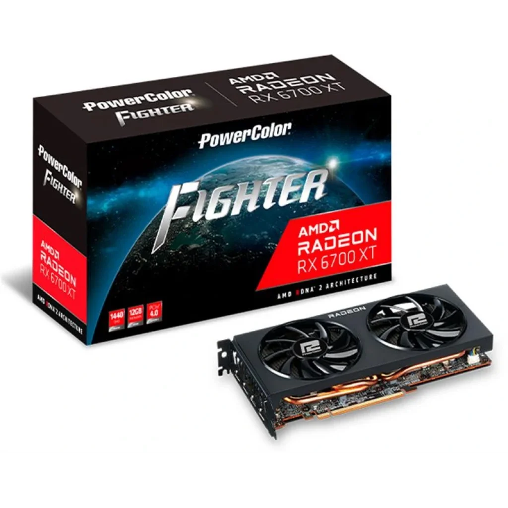 Видеокарта AMD Radeon RX 6700 XT 12GB GDDR6 Fighter PowerColor (AXRX 6700XT 12GBD6-3DH) UA