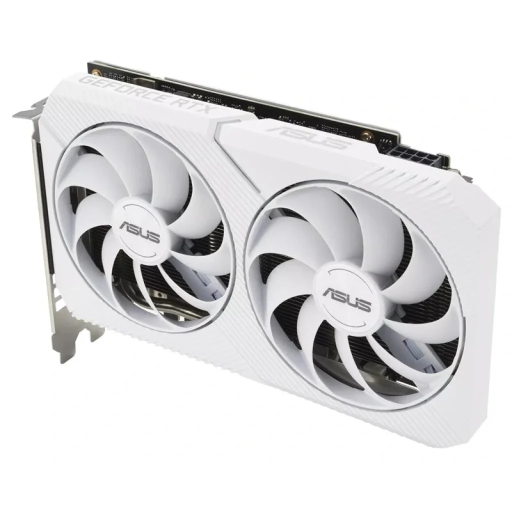 Видеокарта GF RTX 3060 8GB GDDR6 Dual OC White Asus (DUAL-RTX3060-O8G-WHITE) UA