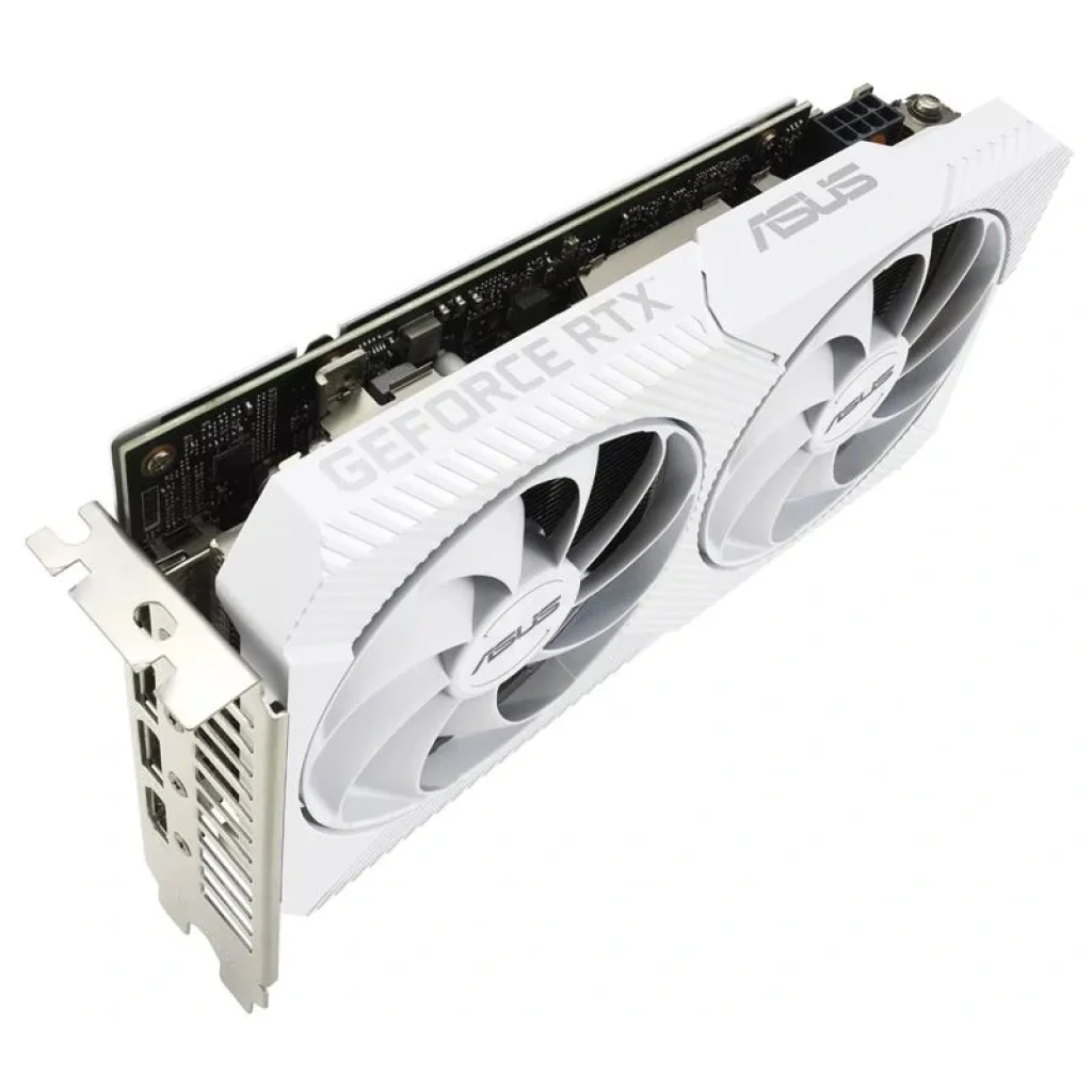 Видеокарта GF RTX 3060 8GB GDDR6 Dual OC White Asus (DUAL-RTX3060-O8G-WHITE) UA