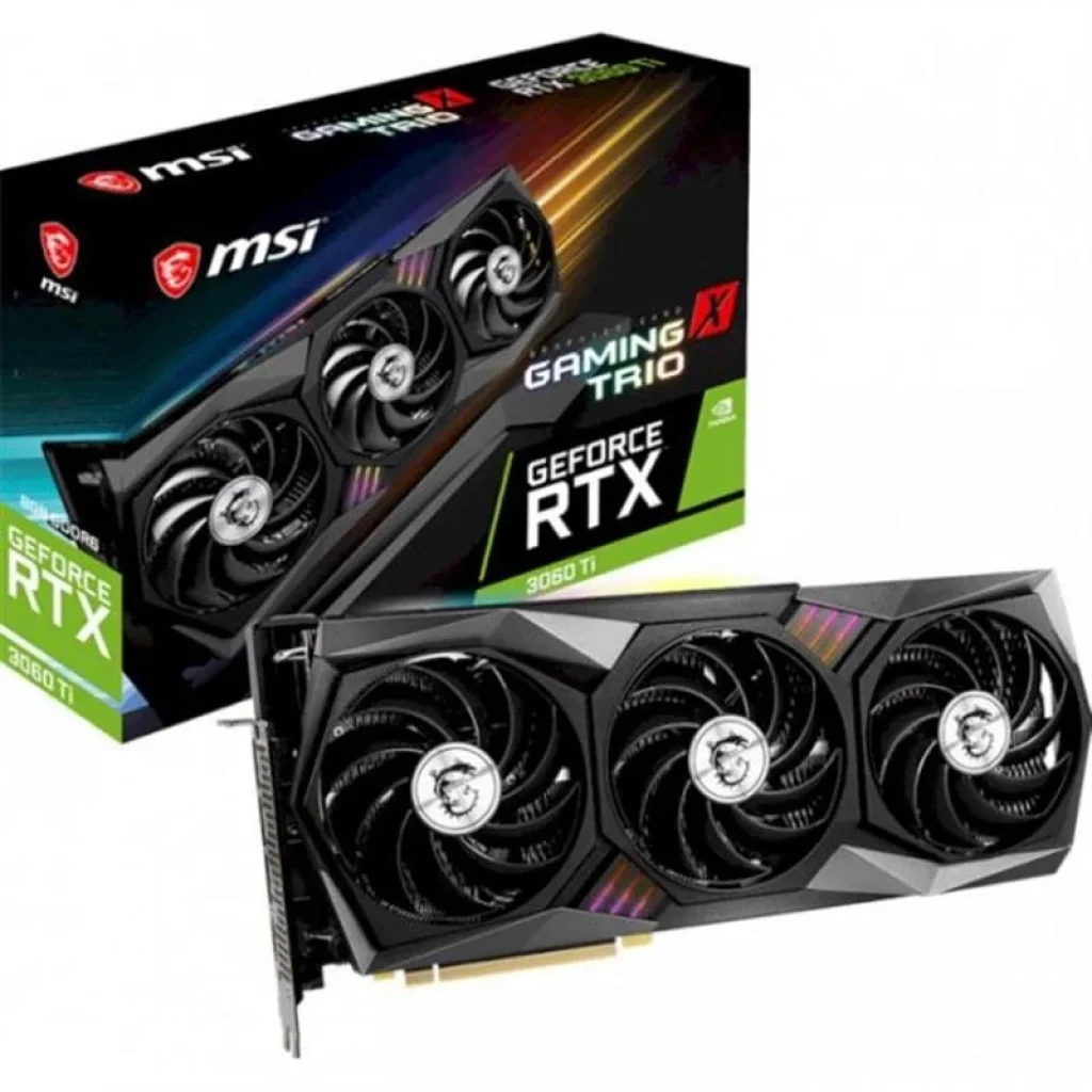 Видеокарта GF RTX 3060 Ti 8GB GDDR6X Gaming X Trio 8GD6X MSI (GeForce RTX 3060 Ti Gaming X Trio 8GD6X) UA
