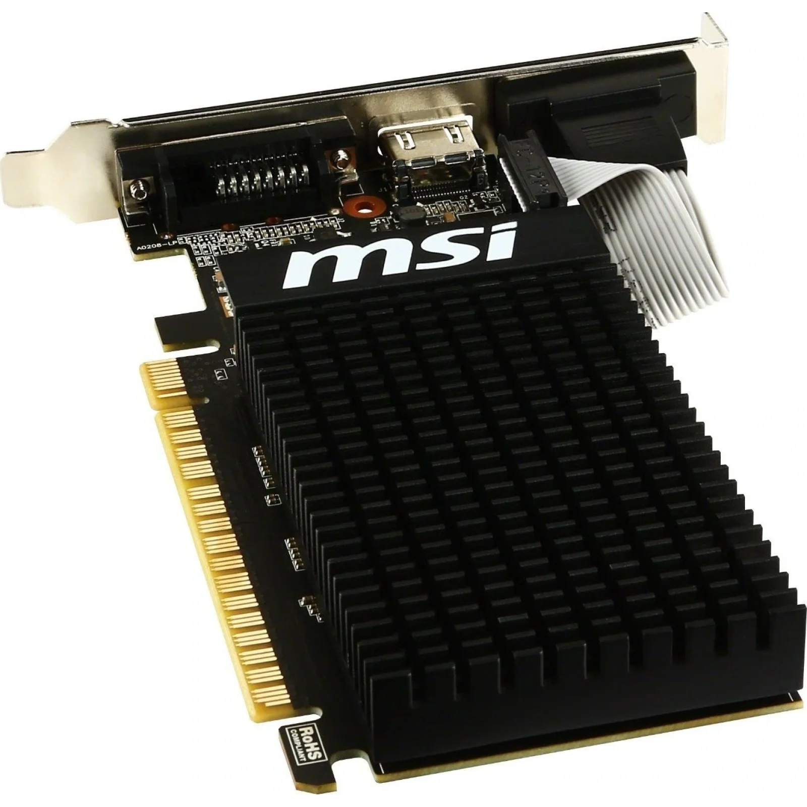 Видеокарта GF GT 710 2GB GDDR3 MSI (GT 710 2GD3H LP) UA