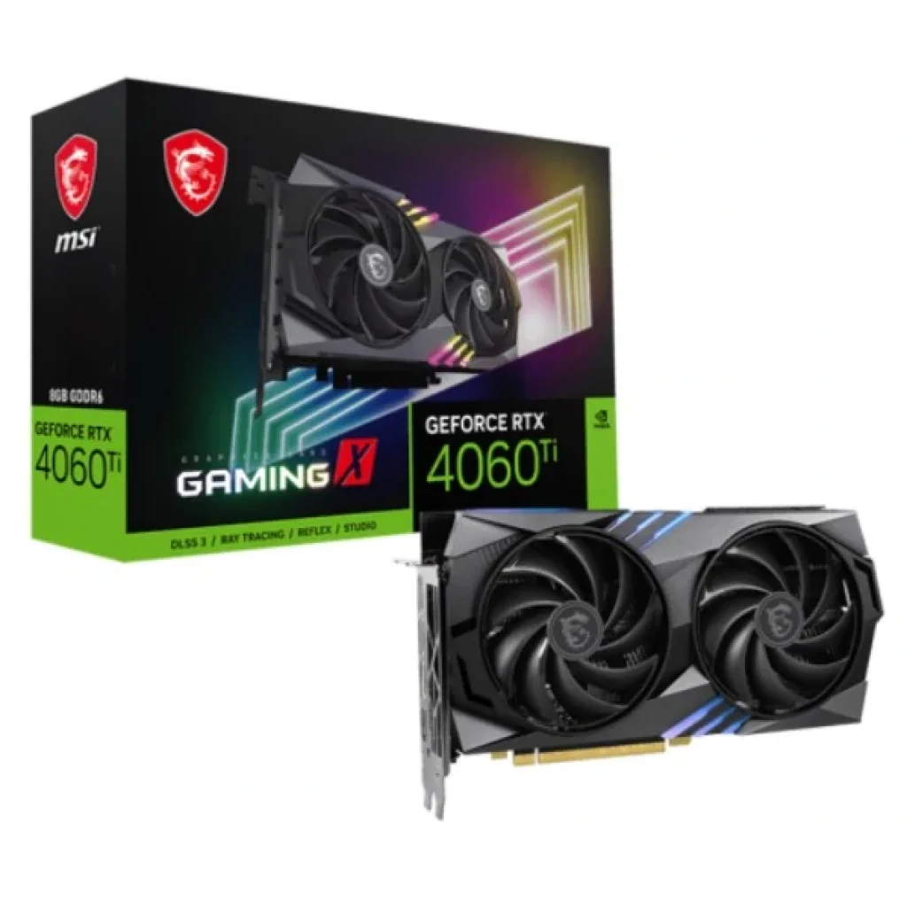 Видеокарта GF RTX 4060 Ti 8GB GDDR6 Gaming X MSI (GeForce RTX 4060 Ti GAMING X 8G) UA