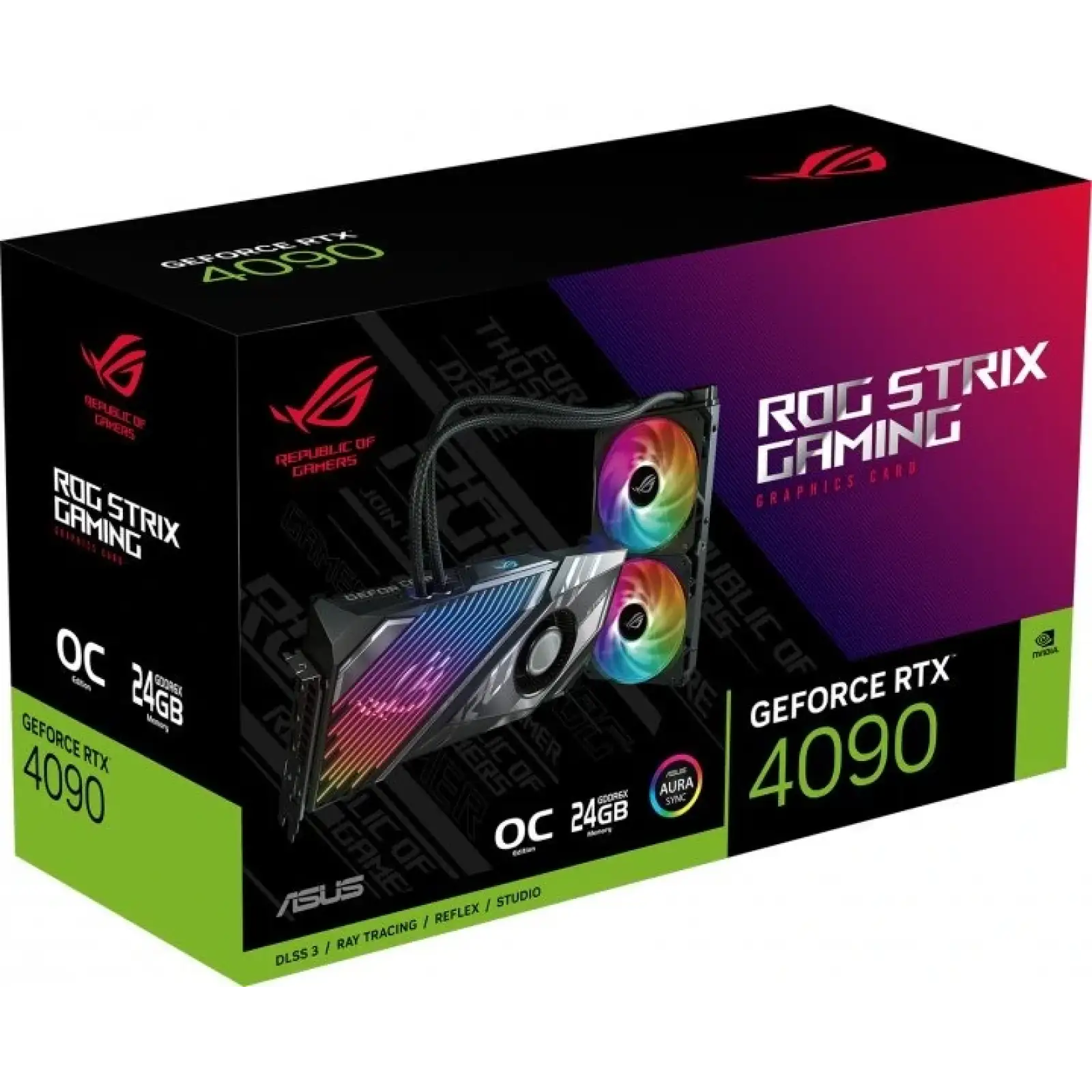 Відеокарта GF RTX 4090 24GB GDDR6X ROG Strix LC Gaming OC Asus (ROG-STRIX-LC-RTX4090-O24G-GAMING) UA