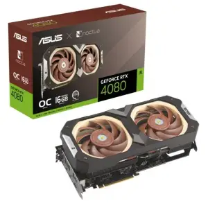 Видеокарта GF RTX 4080 16GB GDDR6X Noctua OC Asus (RTX4080-O16G-NOCTUA) UA