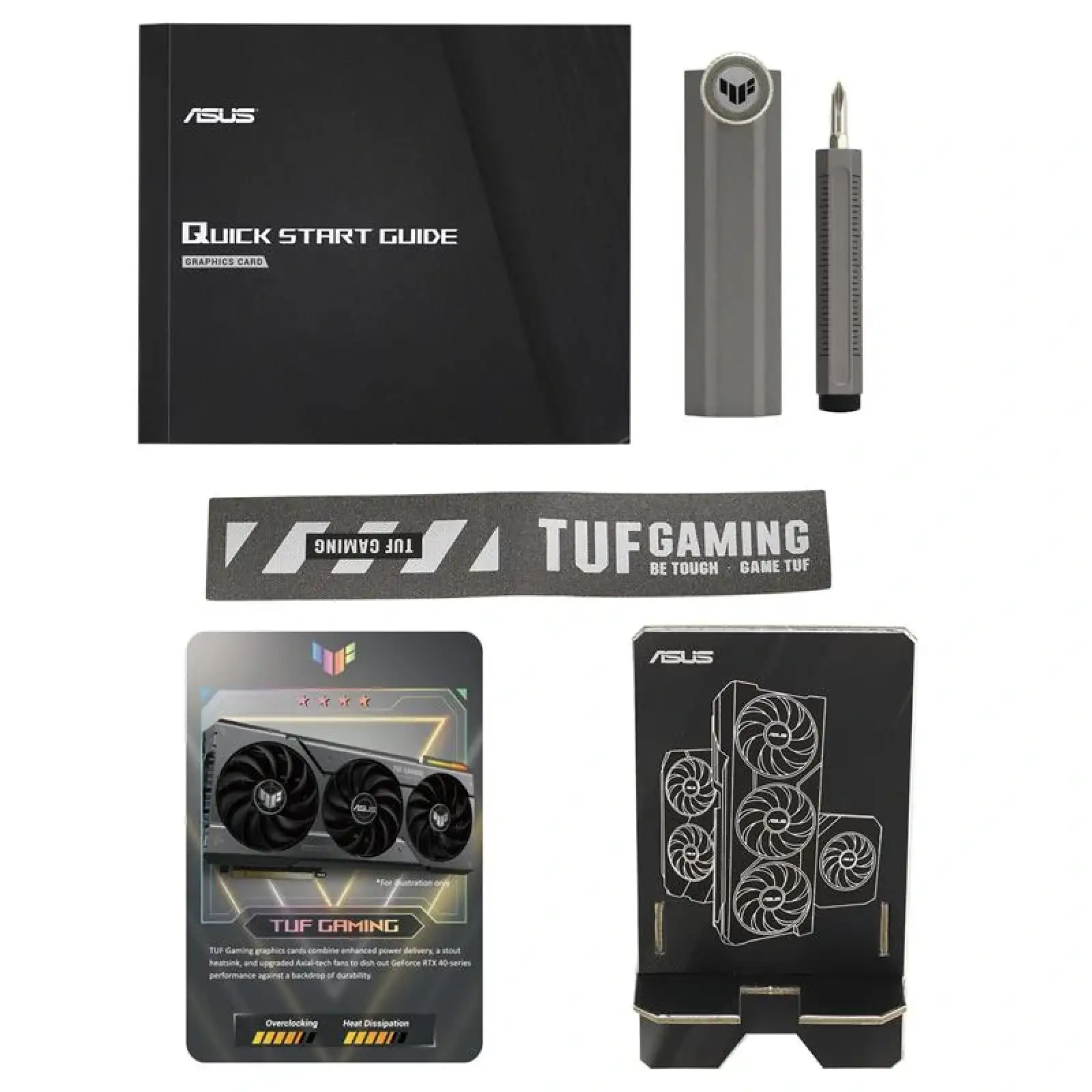 Відеокарта GF RTX 4070 12GB GDDR6X TUF Gaming OC Asus (TUF-RTX4070-O12G-GAMING) UA