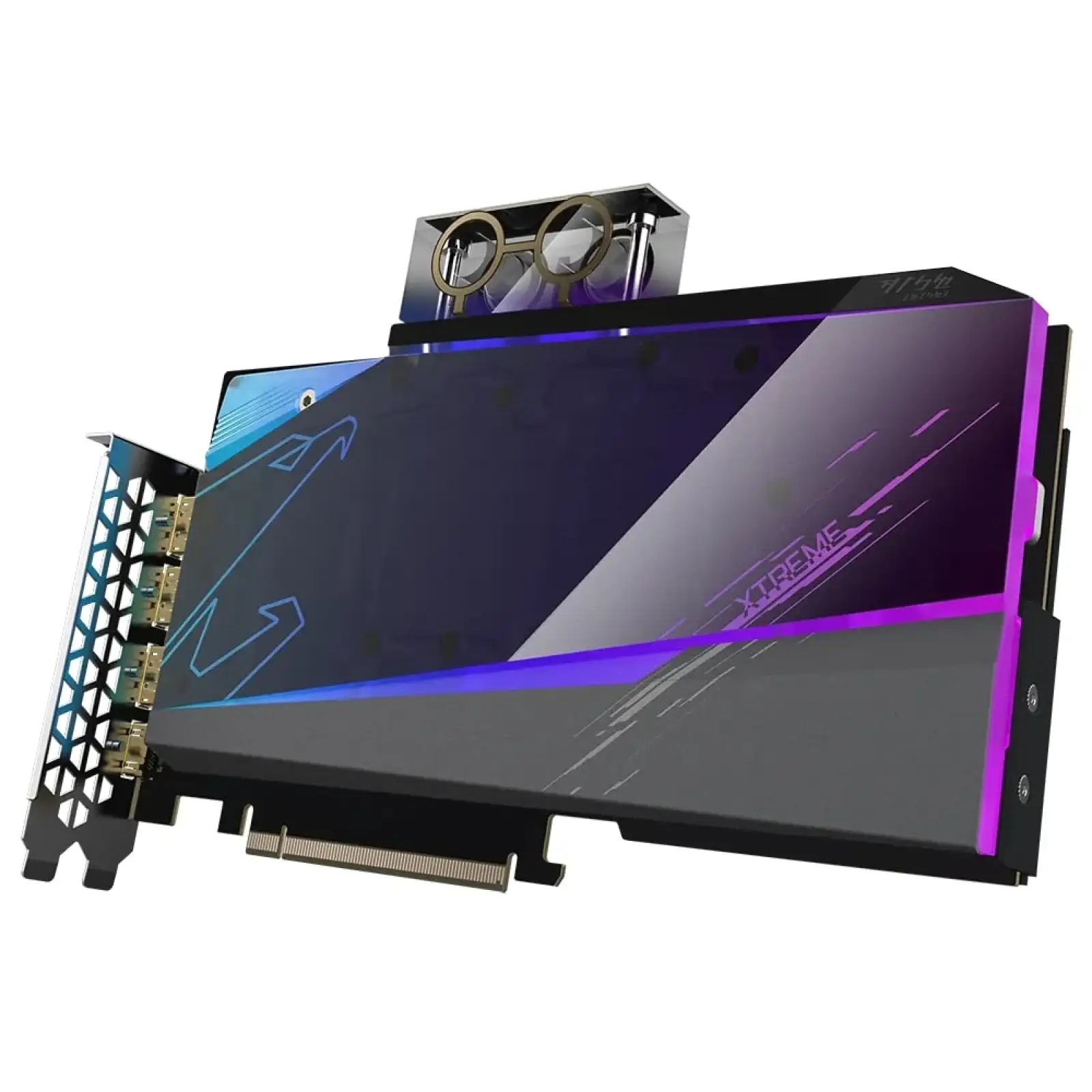 Відеокарта GF RTX 4070 Ti 12GB GDDR6X Aorus Xtreme Waterforce WB Gigabyte (GV-N407TAORUSX W-12GD), GV-N407TAORUSX WB-12GD UA