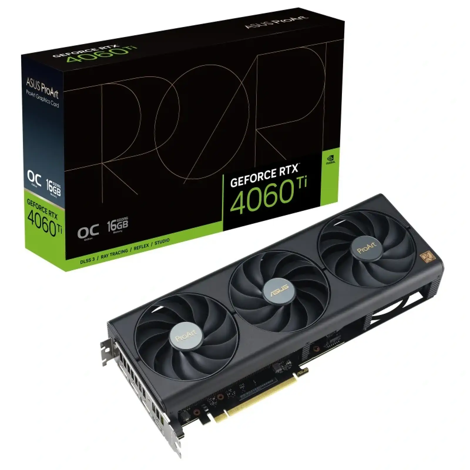 Видеокарта GF RTX 4060 Ti 16GB GDDR6X ProArt OC Asus (PROART-RTX4060TI-O16G) UA