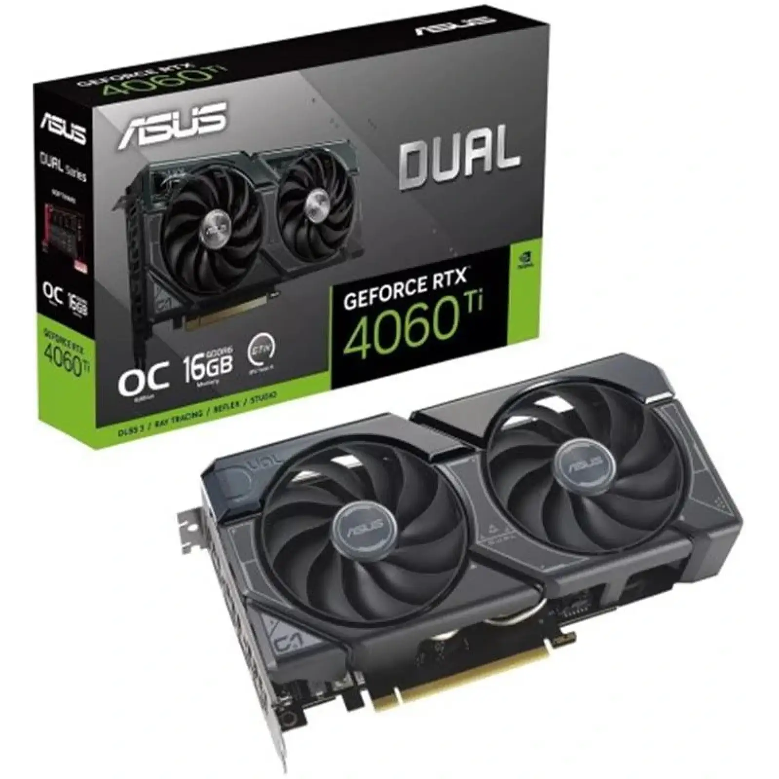 Відеокарта GF RTX 4060 Ti 16GB GDDR6 Dual OC Asus (DUAL-RTX4060TI-O16G) UA