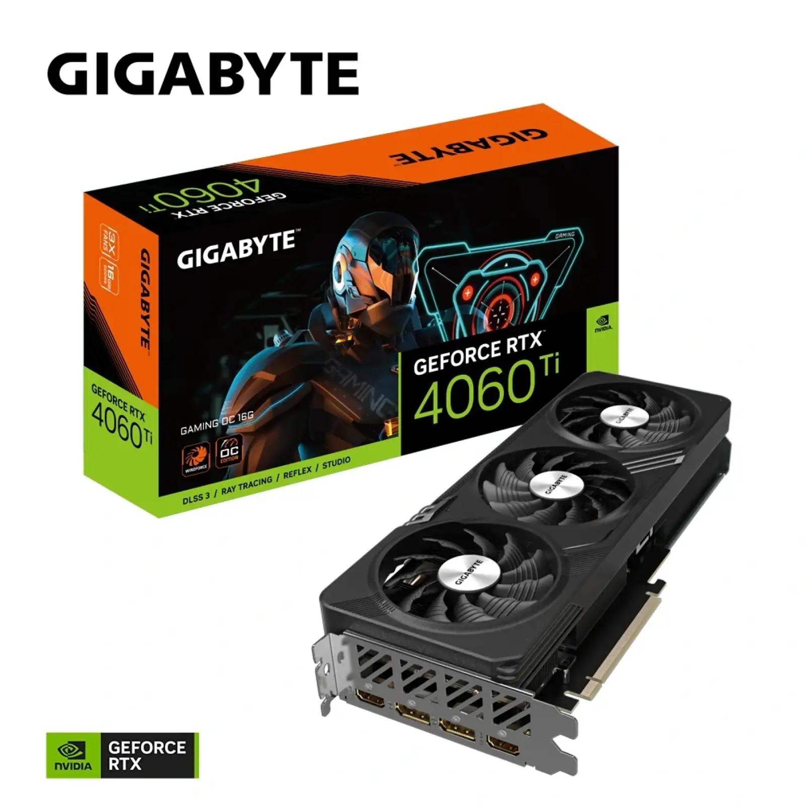 Відеокарта GF RTX 4060 Ti 16GB GDDR6 Gaming OC Gigabyte (GV-N406TGAMING OC-16GD) UA
