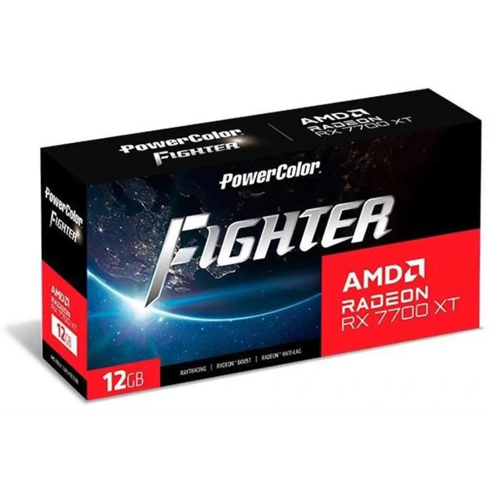 Видеокарта AMD Radeon RX 7700 XT 12GB GDDR6 Fighter PowerColor (RX 7700 XT 12G-F/OC) UA
