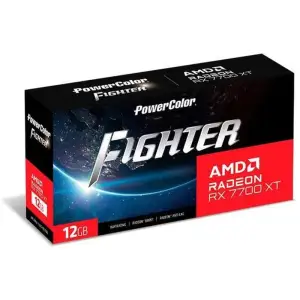 Видеокарта AMD Radeon RX 7700 XT 12GB GDDR6 Fighter PowerColor (RX 7700 XT 12G-F/OC) UA