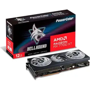 Видеокарта AMD Radeon RX 7700 XT 12GB GDDR6 Hellhound PowerColor (RX 7700 XT 12G-L/OC) UA