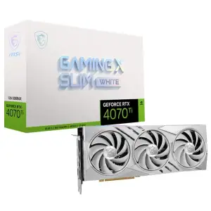Відеокарта MSI GF RTX 4070 Ti 12GB GDDR6X Gaming X Slim White (GeForce RTX 4070 Ti GAMING X SLIM WHITE 12G) UA