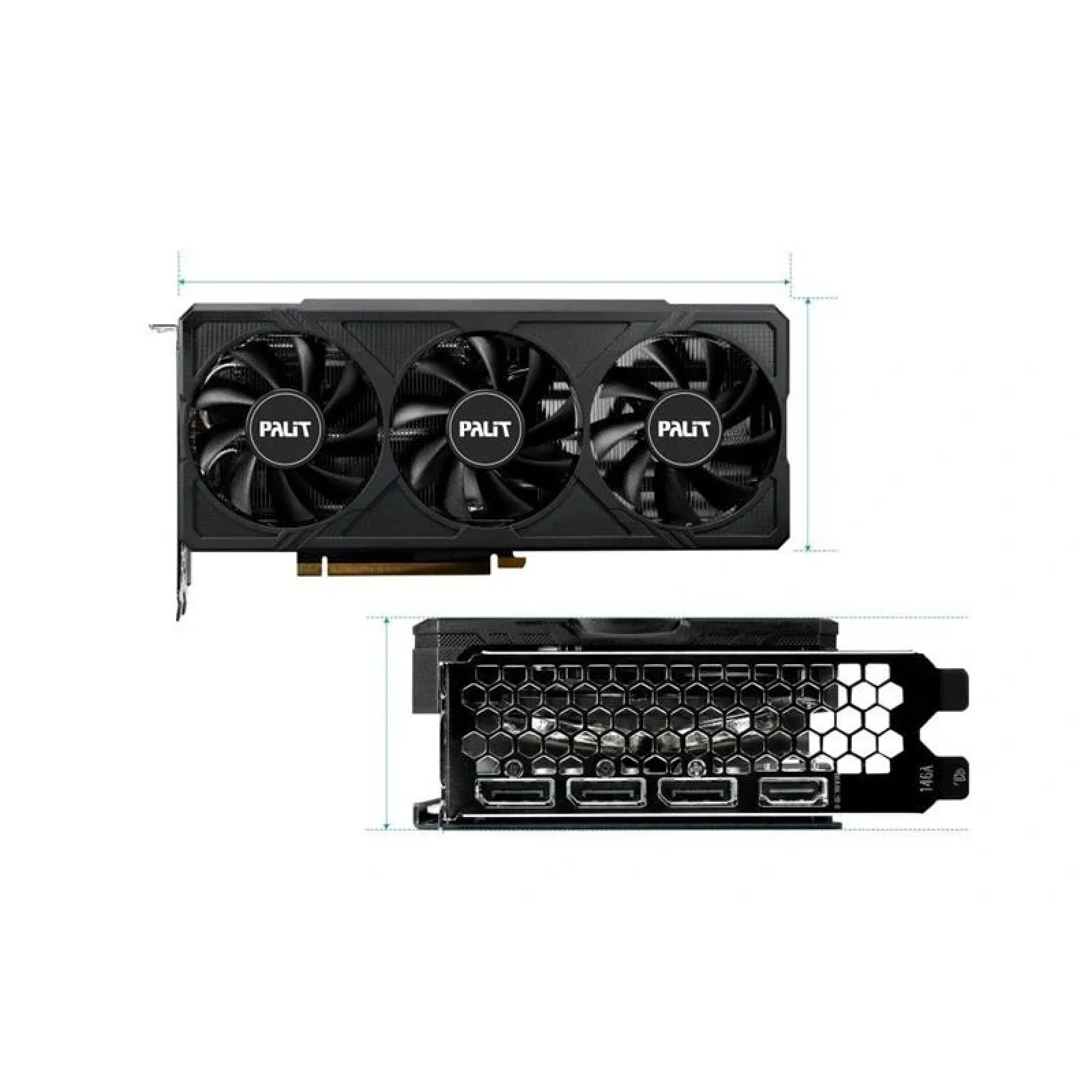 Видеокарта GF RTX 4060 Ti 16GB GDDR6 JetStream Palit (NE6406T019T1-1061J) UA