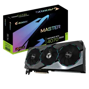 Відеокарта GF RTX 4070 Super 12GB GDDR6X Aorus Master Gigabyte (GV-N407SAORUS M-12GD) UA