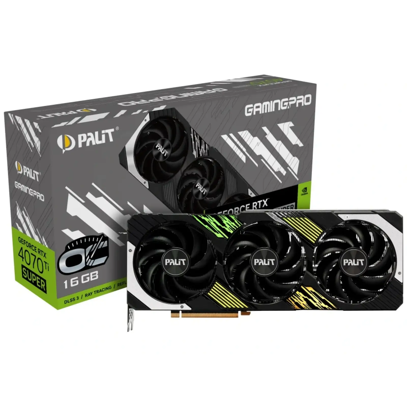 Відеокарта GF RTX 4070 Ti Super 16GB GDDR6X GamingPro OC Palit (NED47TSH19T2-1043A) UA