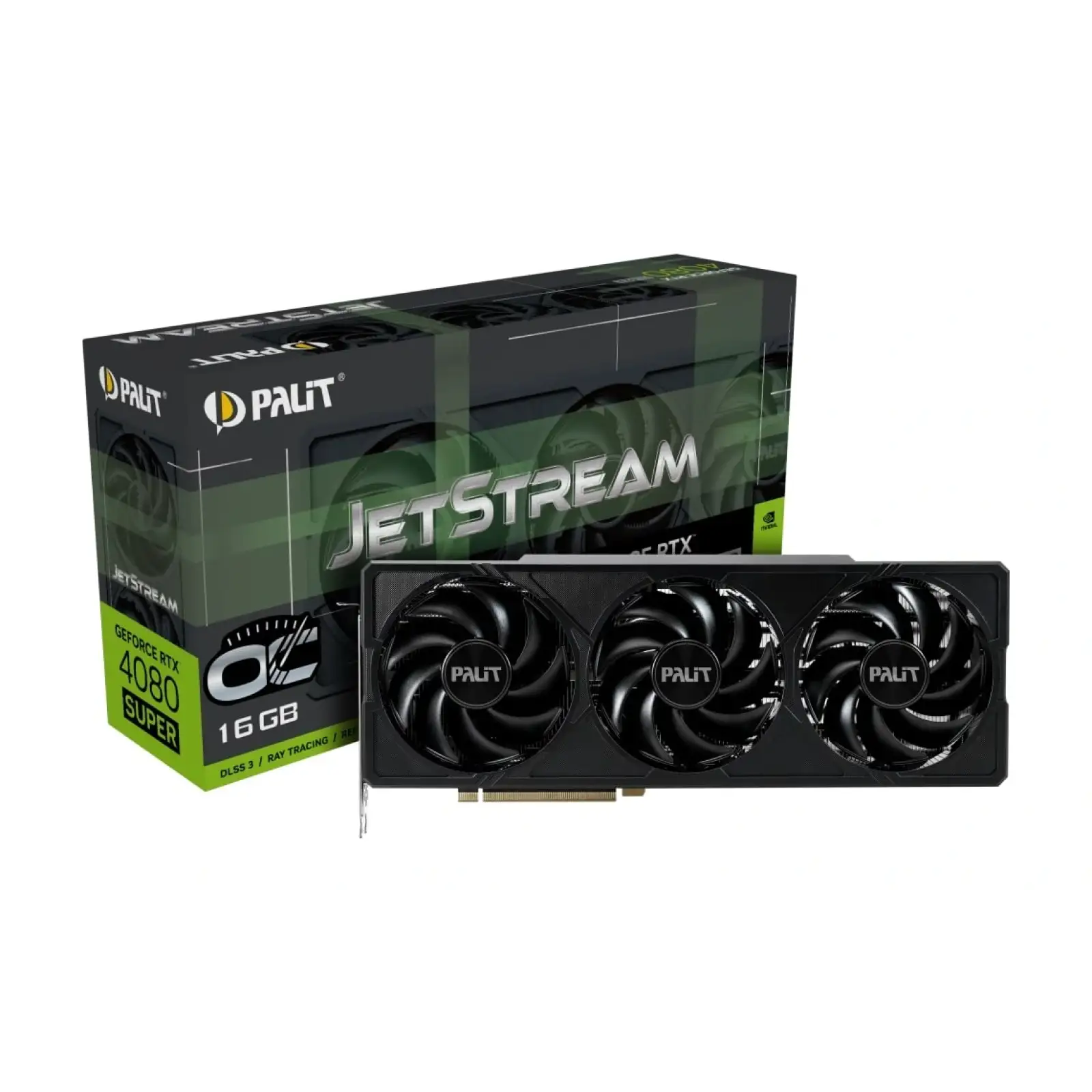 Відеокарта GF RTX 4080 Super 16GB GDDR6X JetStream OC Palit (NED408SS19T2-1032J) UA