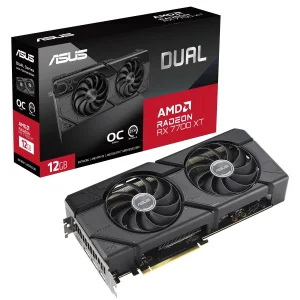 Видеокарта AMD Radeon RX 7700 XT 12GB GDDR6 Dual OC Asus (DUAL-RX7700XT-O12G) UA
