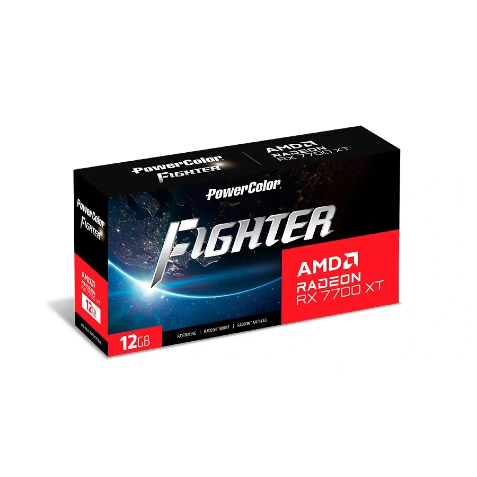 Видеокарта AMD Radeon RX 7700 XT 12GB GDDR6 Fighter PowerColor (RX 7700 XT 12G-F/OC) UA
