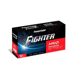 Видеокарта AMD Radeon RX 7700 XT 12GB GDDR6 Fighter PowerColor (RX 7700 XT 12G-F/OC) UA