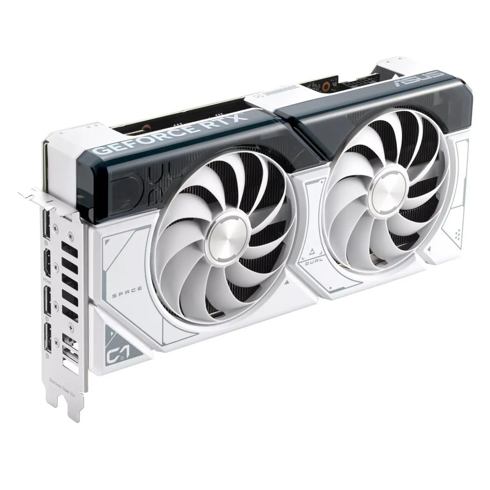 Видеокарта GF RTX 4070 Super 12GB GDDR6X Dual White Asus (DUAL-RTX4070S-12G-WHITE) UA