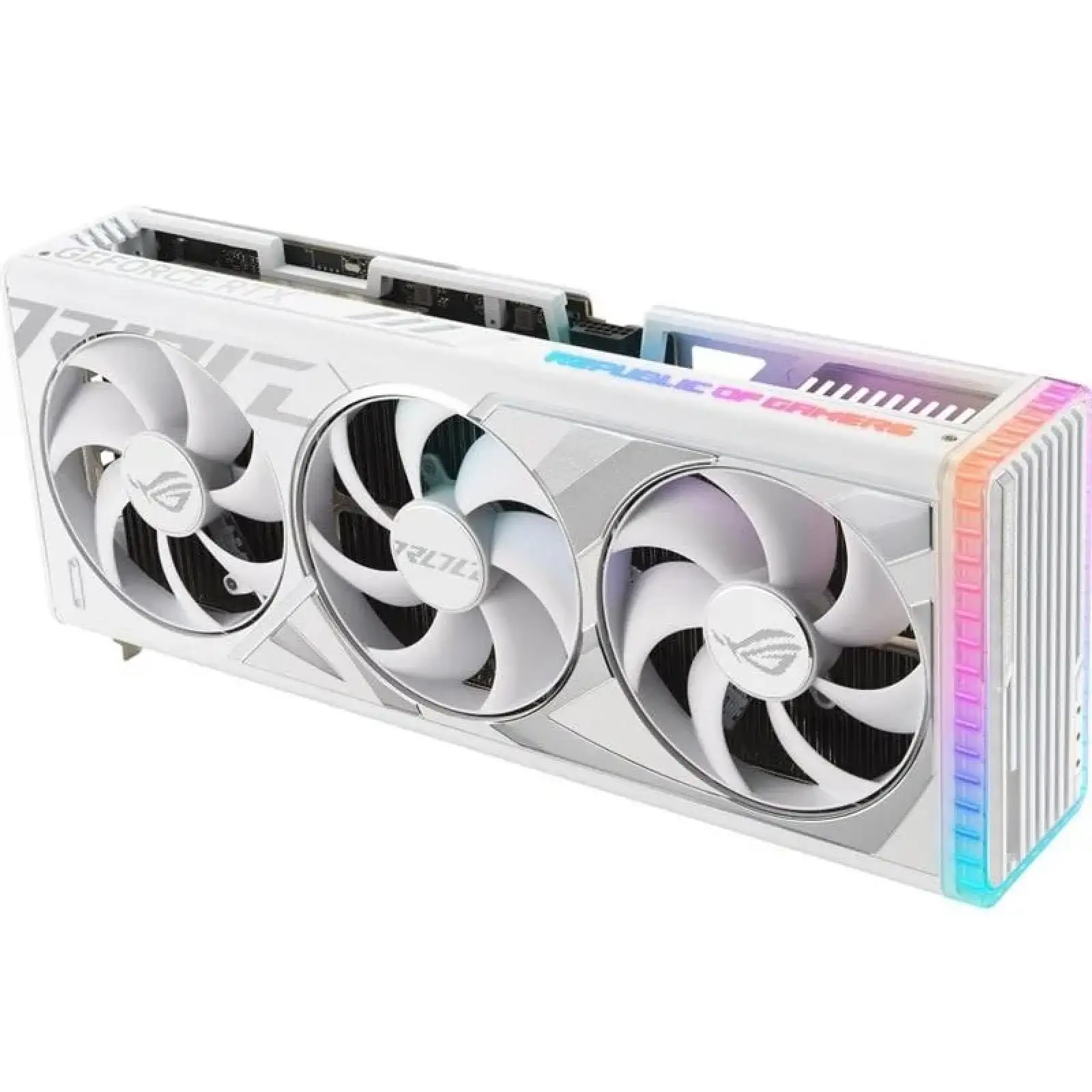 Видеокарта GF RTX 4080 Super 16GB GDDR6X ROG Strix Gaming OC White Asus (ROG-STRIX-RTX4080S-O16G-WHITE) UA