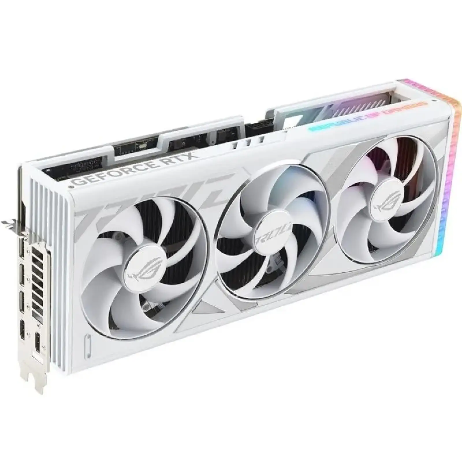 Видеокарта GF RTX 4080 Super 16GB GDDR6X ROG Strix Gaming OC White Asus (ROG-STRIX-RTX4080S-O16G-WHITE) UA