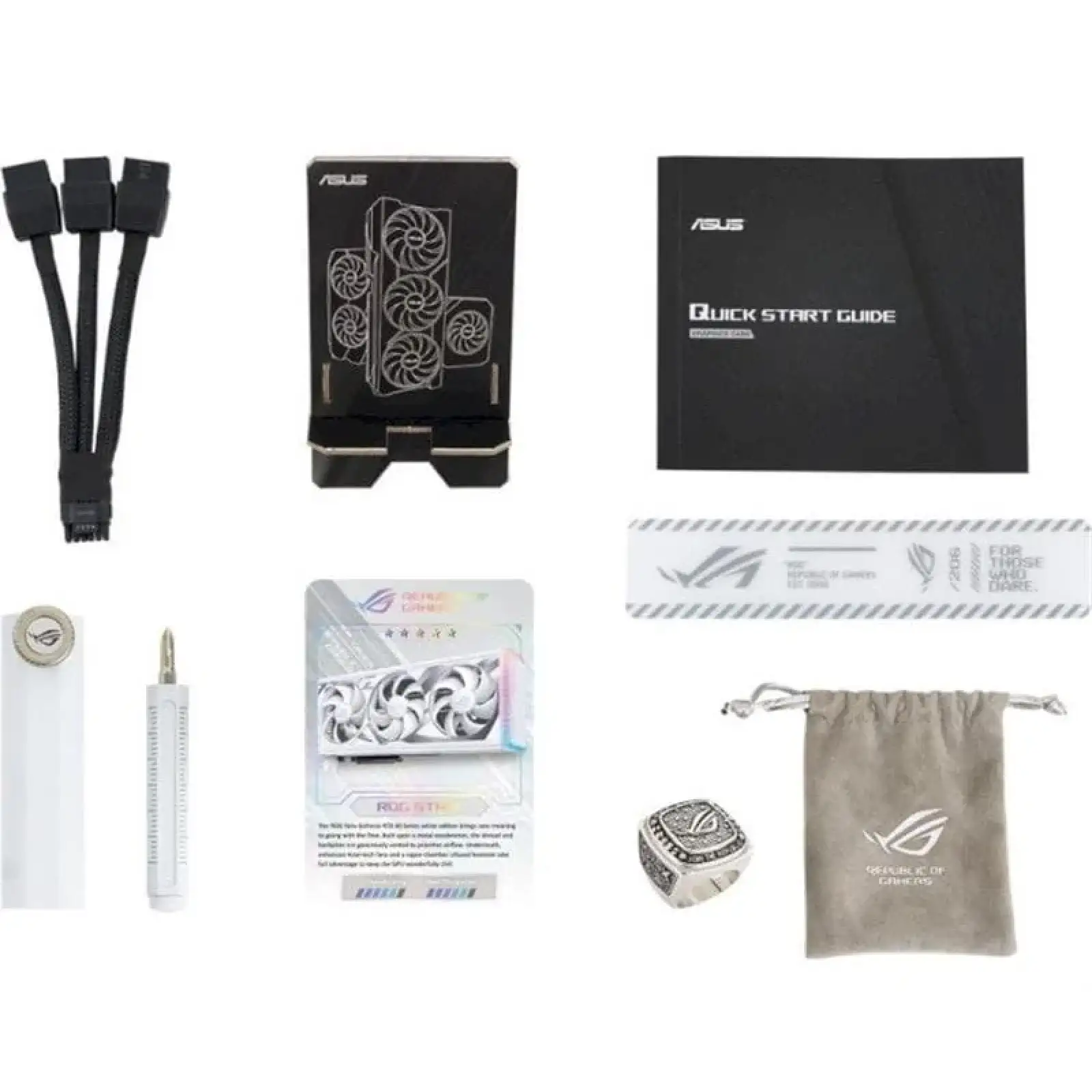 Видеокарта GF RTX 4080 Super 16GB GDDR6X ROG Strix Gaming OC White Asus (ROG-STRIX-RTX4080S-O16G-WHITE) UA