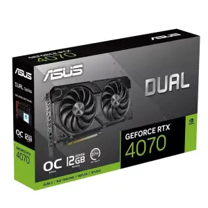 Видеокарта GF RTX 4070 12GB GDDR6 Dual EVO OC Asus (DUAL-RTX4070-O12GD6-EVO) UA