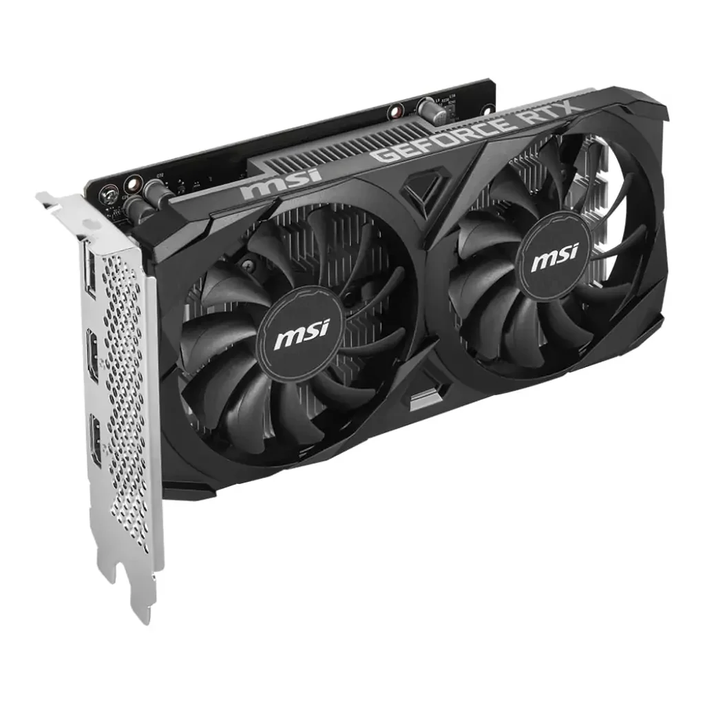 Відеокарта GF RTX 3050 6GB GDDR6 Ventus 2X E 6G OC MSI (GeForce RTX 3050 VENTUS 2X E 6G OC) UA