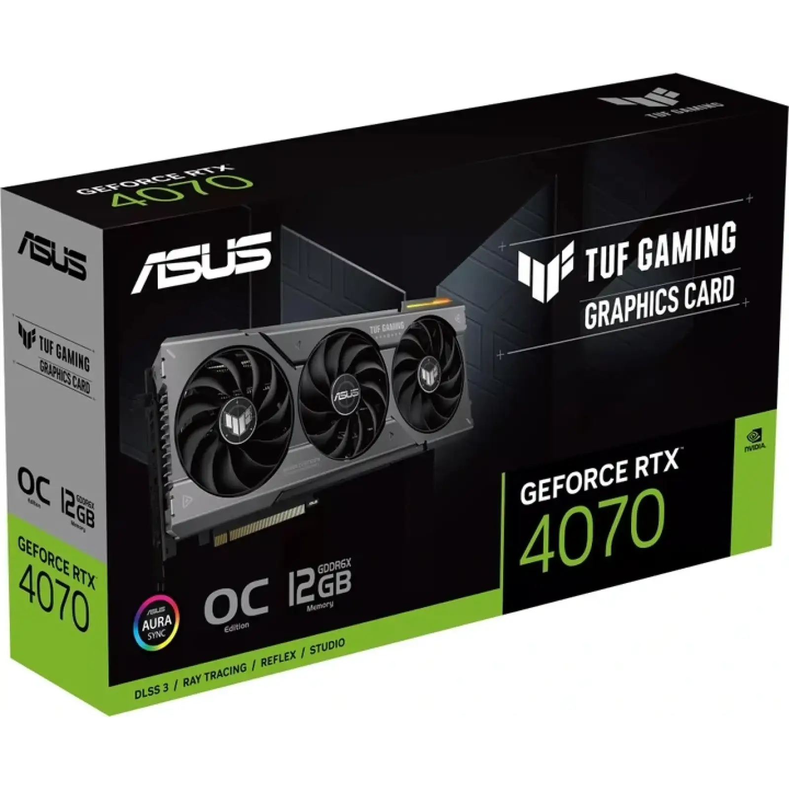 Відеокарта GF RTX 4070 12GB GDDR6X TUF Gaming OC Asus (TUF-RTX4070-O12G-GAMING) UA
