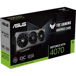 Відеокарта GF RTX 4070 12GB GDDR6X TUF Gaming OC Asus (TUF-RTX4070-O12G-GAMING) UA