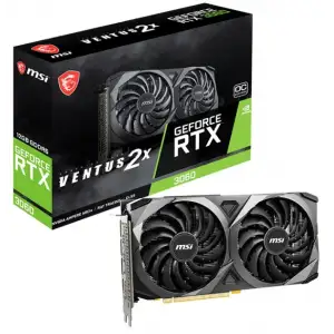 Відеокарта MSI GF RTX 3060 12GB GDDR6 Ventus 2X OC (GeForce RTX 3060 VENTUS 2X 12G OC) (LHR) UA