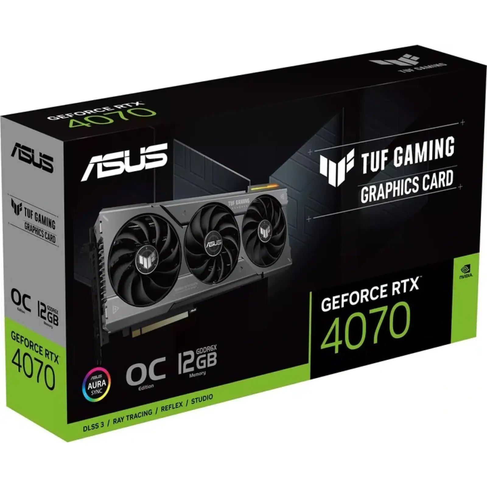 Відеокарта GF RTX 4070 12GB GDDR6X TUF Gaming OC Asus (TUF-RTX4070-O12G-GAMING) UA