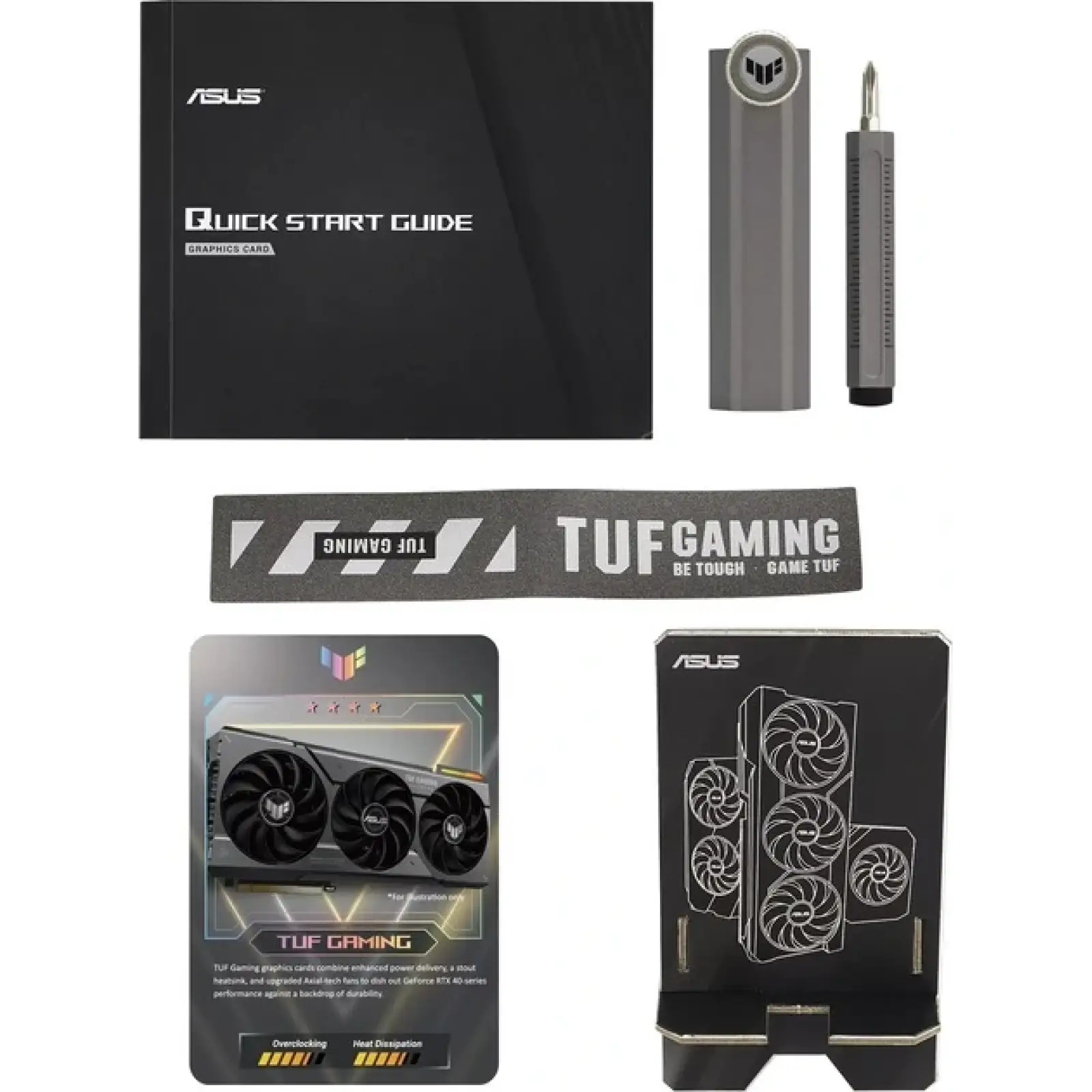 Відеокарта GF RTX 4070 12GB GDDR6X TUF Gaming OC Asus (TUF-RTX4070-O12G-GAMING) UA