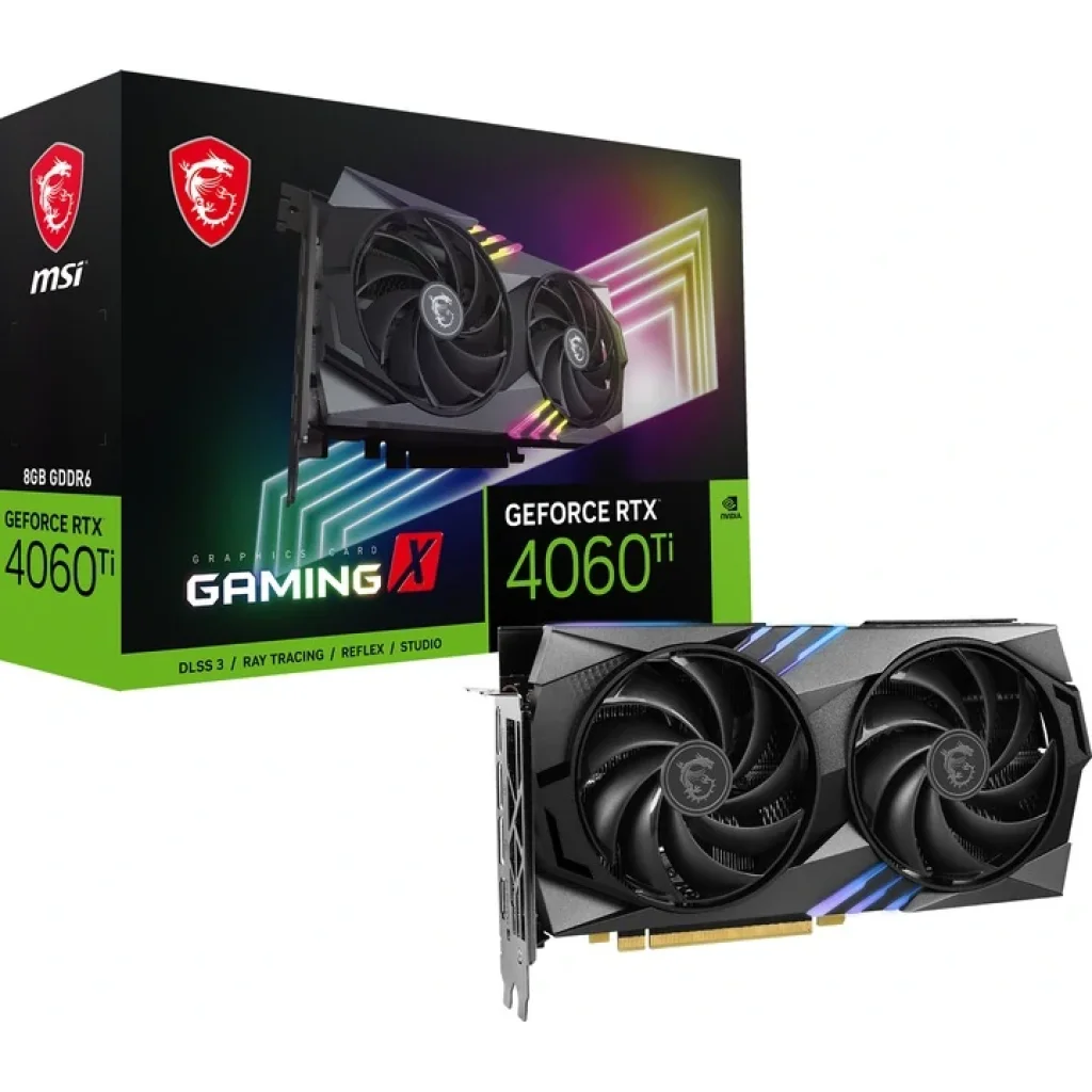 Видеокарта GF RTX 4060 Ti 8GB GDDR6 Gaming X MSI (GeForce RTX 4060 Ti GAMING X 8G) UA